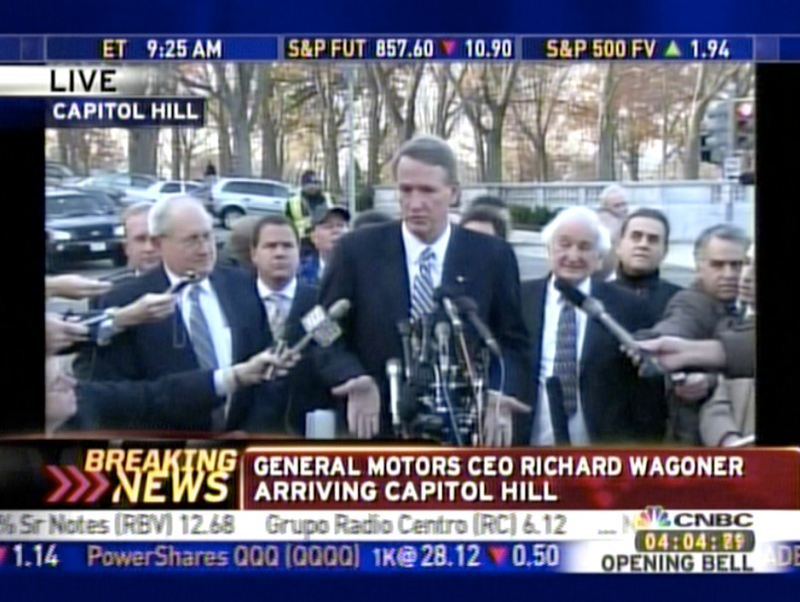 Illustration for article titled GM's Rick Wagoner Arrives At Capitol